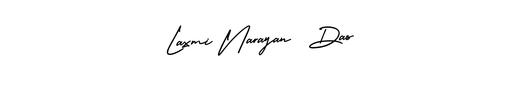 You should practise on your own different ways (AmerikaSignatureDemo-Regular) to write your name (Laxmi Narayan  Das) in signature. don't let someone else do it for you. Laxmi Narayan  Das signature style 3 images and pictures png