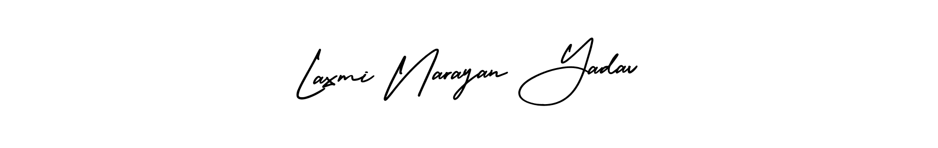 How to make Laxmi Narayan Yadav name signature. Use AmerikaSignatureDemo-Regular style for creating short signs online. This is the latest handwritten sign. Laxmi Narayan Yadav signature style 3 images and pictures png