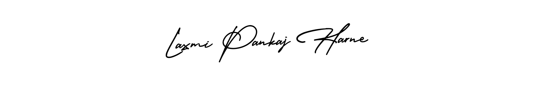 Create a beautiful signature design for name Laxmi Pankaj Harne. With this signature (AmerikaSignatureDemo-Regular) fonts, you can make a handwritten signature for free. Laxmi Pankaj Harne signature style 3 images and pictures png