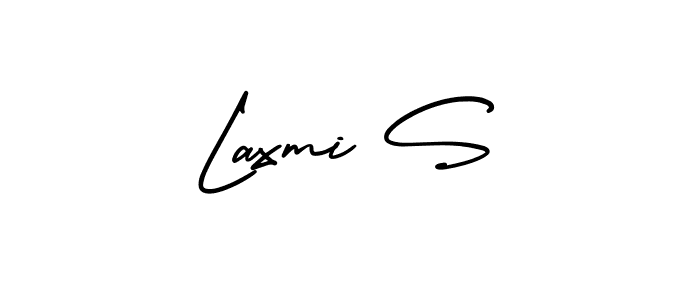 This is the best signature style for the Laxmi S name. Also you like these signature font (AmerikaSignatureDemo-Regular). Mix name signature. Laxmi S signature style 3 images and pictures png