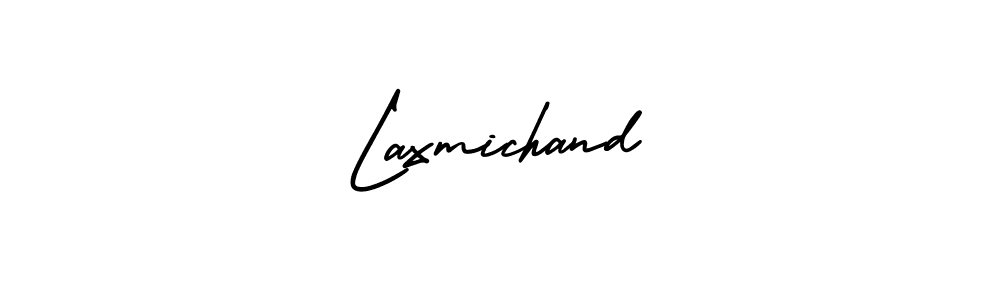 How to make Laxmichand name signature. Use AmerikaSignatureDemo-Regular style for creating short signs online. This is the latest handwritten sign. Laxmichand signature style 3 images and pictures png