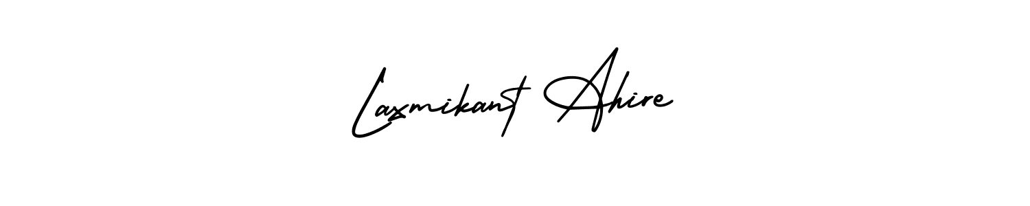 Make a beautiful signature design for name Laxmikant Ahire. With this signature (AmerikaSignatureDemo-Regular) style, you can create a handwritten signature for free. Laxmikant Ahire signature style 3 images and pictures png