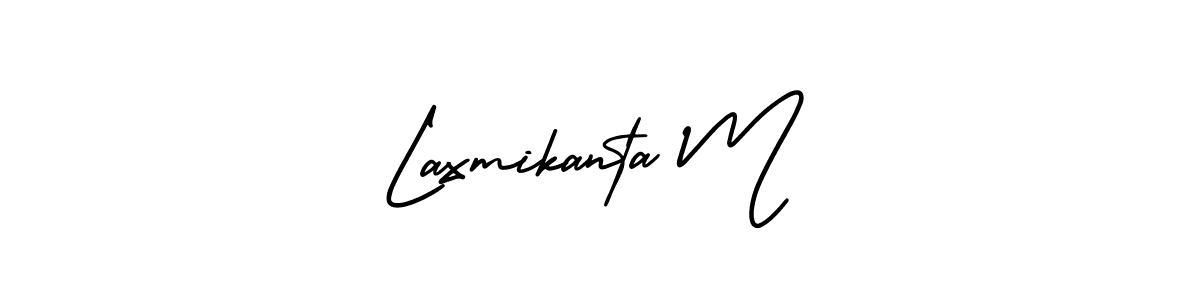 Design your own signature with our free online signature maker. With this signature software, you can create a handwritten (AmerikaSignatureDemo-Regular) signature for name Laxmikanta M. Laxmikanta M signature style 3 images and pictures png