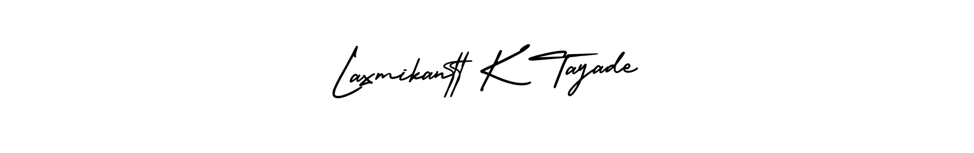 Design your own signature with our free online signature maker. With this signature software, you can create a handwritten (AmerikaSignatureDemo-Regular) signature for name Laxmikantt K Tayade. Laxmikantt K Tayade signature style 3 images and pictures png