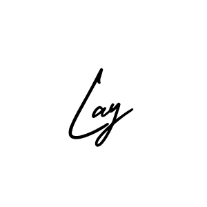 How to Draw Lay signature style? AmerikaSignatureDemo-Regular is a latest design signature styles for name Lay. Lay signature style 3 images and pictures png