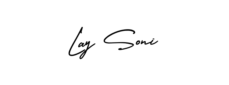 Create a beautiful signature design for name Lay Soni. With this signature (AmerikaSignatureDemo-Regular) fonts, you can make a handwritten signature for free. Lay Soni signature style 3 images and pictures png