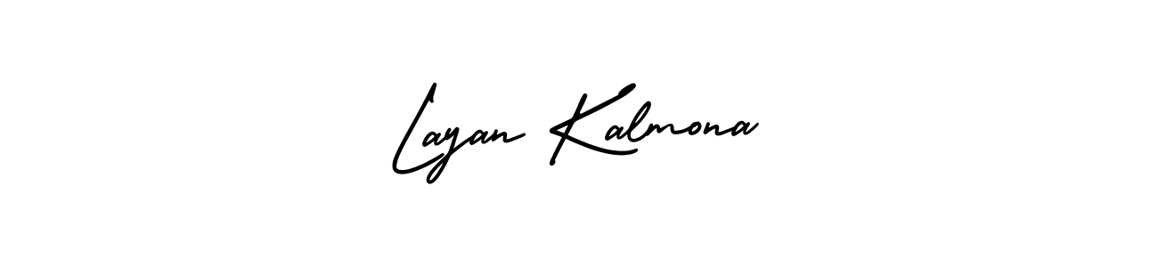 Design your own signature with our free online signature maker. With this signature software, you can create a handwritten (AmerikaSignatureDemo-Regular) signature for name Layan Kalmona. Layan Kalmona signature style 3 images and pictures png