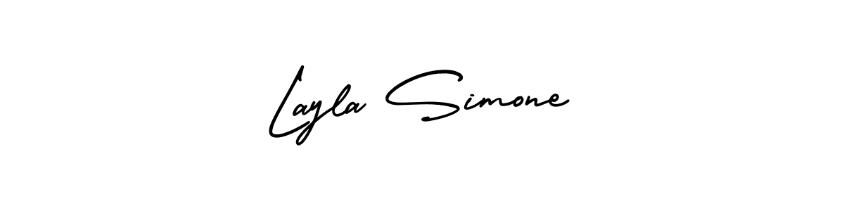 Similarly AmerikaSignatureDemo-Regular is the best handwritten signature design. Signature creator online .You can use it as an online autograph creator for name Layla Simone. Layla Simone signature style 3 images and pictures png