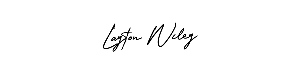 How to make Layton Wiley signature? AmerikaSignatureDemo-Regular is a professional autograph style. Create handwritten signature for Layton Wiley name. Layton Wiley signature style 3 images and pictures png