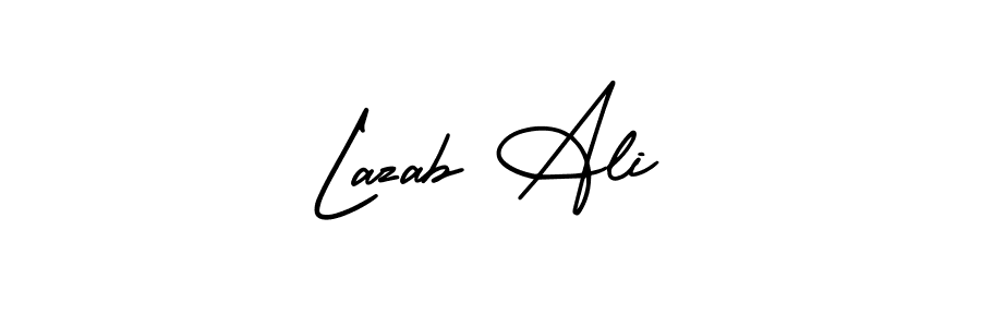 Make a short Lazab Ali signature style. Manage your documents anywhere anytime using AmerikaSignatureDemo-Regular. Create and add eSignatures, submit forms, share and send files easily. Lazab Ali signature style 3 images and pictures png