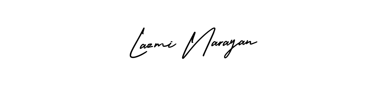 Make a beautiful signature design for name Lazmi Narayan. With this signature (AmerikaSignatureDemo-Regular) style, you can create a handwritten signature for free. Lazmi Narayan signature style 3 images and pictures png