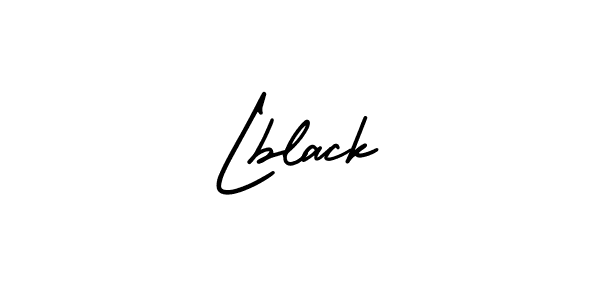 Design your own signature with our free online signature maker. With this signature software, you can create a handwritten (AmerikaSignatureDemo-Regular) signature for name Lblack. Lblack signature style 3 images and pictures png