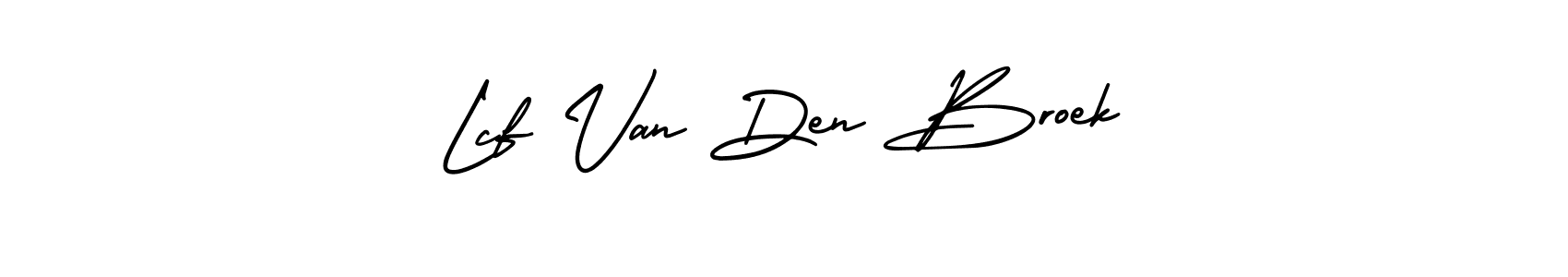 How to make Lcf Van Den Broek name signature. Use AmerikaSignatureDemo-Regular style for creating short signs online. This is the latest handwritten sign. Lcf Van Den Broek signature style 3 images and pictures png