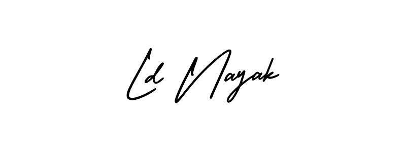 Similarly AmerikaSignatureDemo-Regular is the best handwritten signature design. Signature creator online .You can use it as an online autograph creator for name Ld Nayak. Ld Nayak signature style 3 images and pictures png
