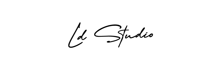 Ld Studio stylish signature style. Best Handwritten Sign (AmerikaSignatureDemo-Regular) for my name. Handwritten Signature Collection Ideas for my name Ld Studio. Ld Studio signature style 3 images and pictures png