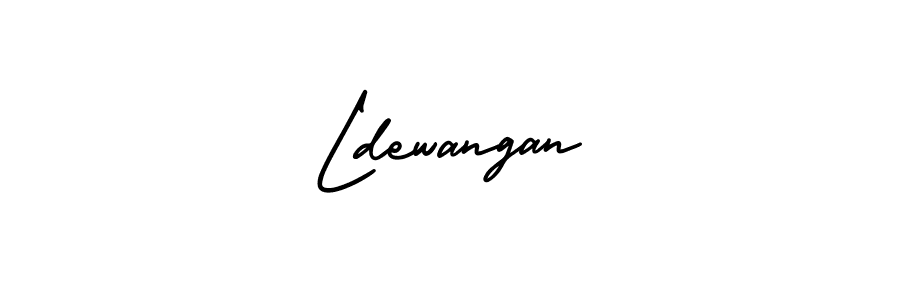 Make a beautiful signature design for name Ldewangan. With this signature (AmerikaSignatureDemo-Regular) style, you can create a handwritten signature for free. Ldewangan signature style 3 images and pictures png