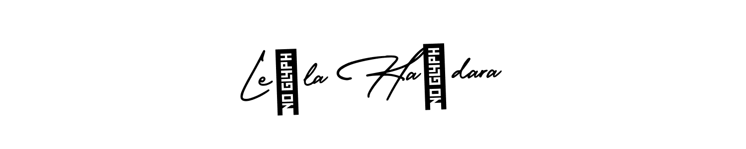 How to make Leïla Haïdara signature? AmerikaSignatureDemo-Regular is a professional autograph style. Create handwritten signature for Leïla Haïdara name. Leïla Haïdara signature style 3 images and pictures png