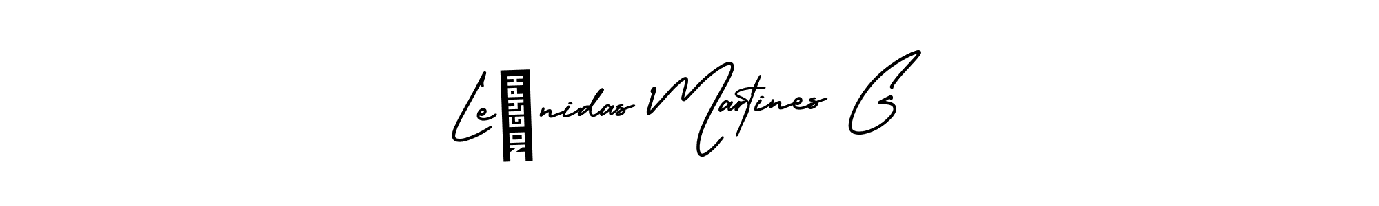 Make a beautiful signature design for name Leónidas Martines G. With this signature (AmerikaSignatureDemo-Regular) style, you can create a handwritten signature for free. Leónidas Martines G signature style 3 images and pictures png