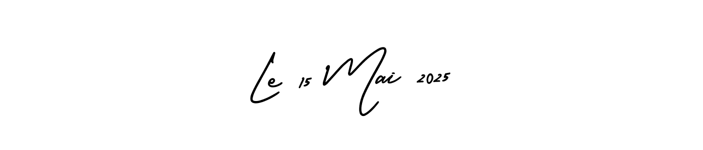 AmerikaSignatureDemo-Regular is a professional signature style that is perfect for those who want to add a touch of class to their signature. It is also a great choice for those who want to make their signature more unique. Get Le 15 Mai 2025 name to fancy signature for free. Le 15 Mai 2025 signature style 3 images and pictures png