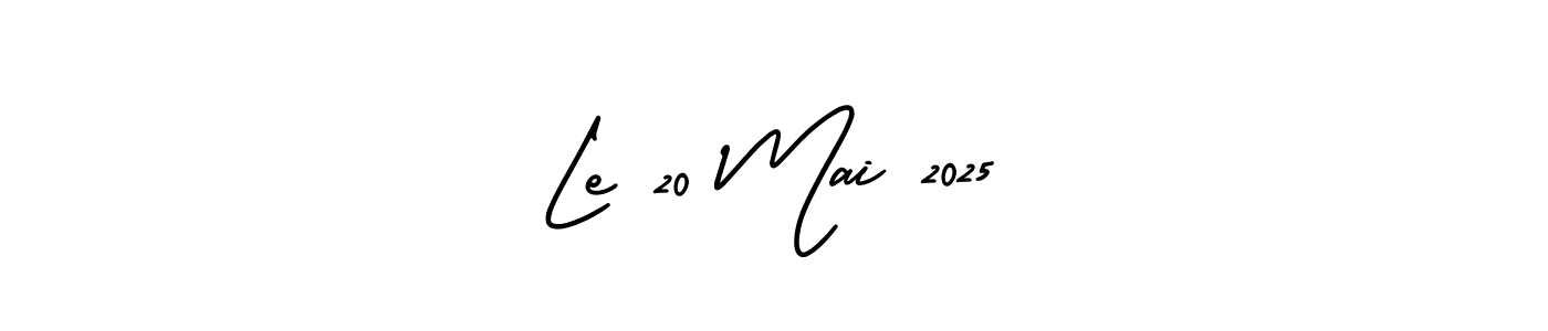 How to make Le 20 Mai 2025 signature? AmerikaSignatureDemo-Regular is a professional autograph style. Create handwritten signature for Le 20 Mai 2025 name. Le 20 Mai 2025 signature style 3 images and pictures png