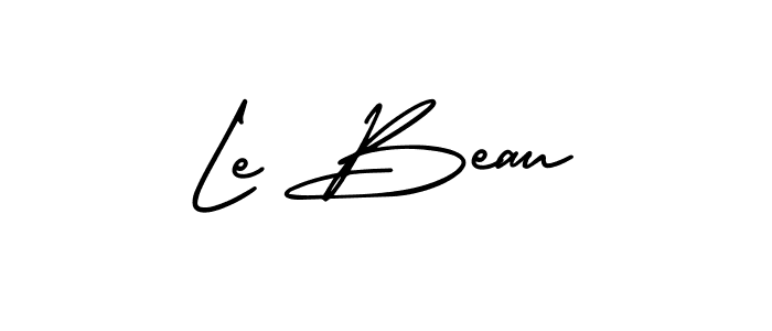 AmerikaSignatureDemo-Regular is a professional signature style that is perfect for those who want to add a touch of class to their signature. It is also a great choice for those who want to make their signature more unique. Get Le Beau name to fancy signature for free. Le Beau signature style 3 images and pictures png