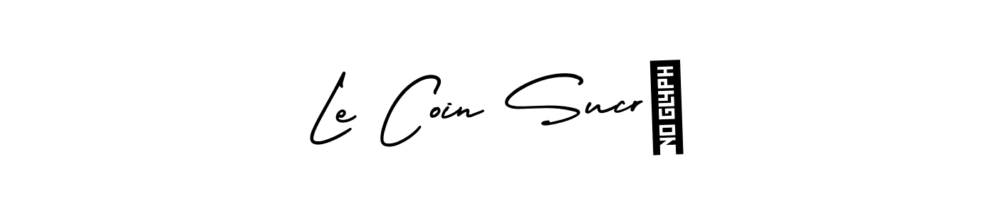 How to Draw Le Coin Sucré signature style? AmerikaSignatureDemo-Regular is a latest design signature styles for name Le Coin Sucré. Le Coin Sucré signature style 3 images and pictures png