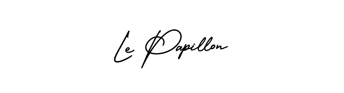 Use a signature maker to create a handwritten signature online. With this signature software, you can design (AmerikaSignatureDemo-Regular) your own signature for name Le Papillon. Le Papillon signature style 3 images and pictures png