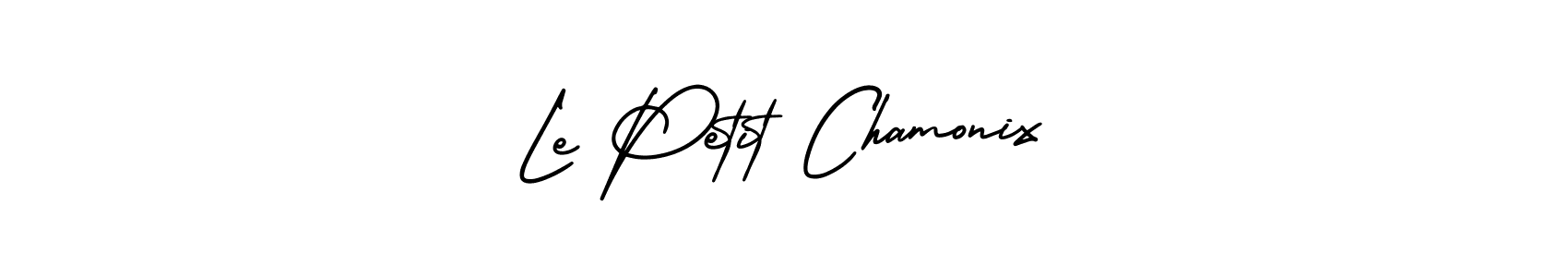 You should practise on your own different ways (AmerikaSignatureDemo-Regular) to write your name (Le Petit Chamonix) in signature. don't let someone else do it for you. Le Petit Chamonix signature style 3 images and pictures png