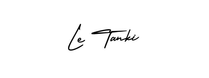 The best way (AmerikaSignatureDemo-Regular) to make a short signature is to pick only two or three words in your name. The name Le Tanki include a total of six letters. For converting this name. Le Tanki signature style 3 images and pictures png