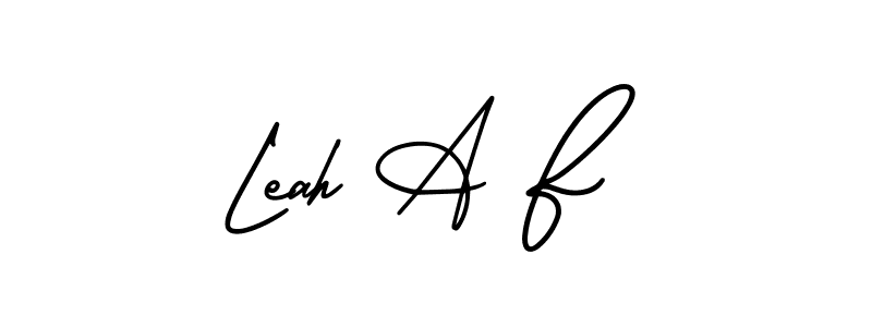 Also we have Leah A F name is the best signature style. Create professional handwritten signature collection using AmerikaSignatureDemo-Regular autograph style. Leah A F signature style 3 images and pictures png