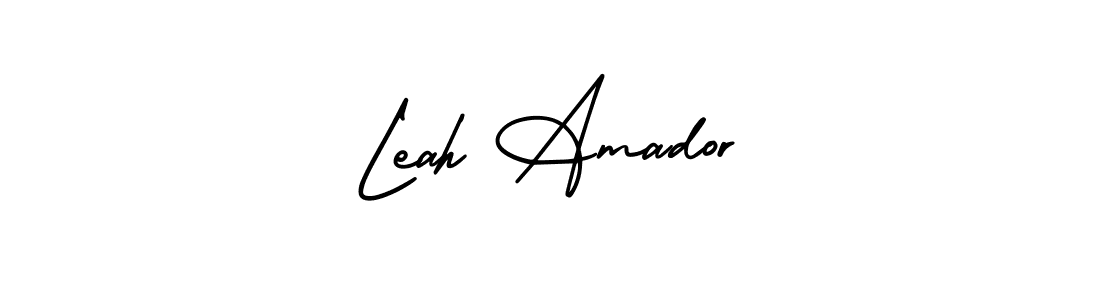 Make a beautiful signature design for name Leah Amador. With this signature (AmerikaSignatureDemo-Regular) style, you can create a handwritten signature for free. Leah Amador signature style 3 images and pictures png