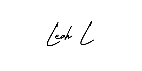 AmerikaSignatureDemo-Regular is a professional signature style that is perfect for those who want to add a touch of class to their signature. It is also a great choice for those who want to make their signature more unique. Get Leah L name to fancy signature for free. Leah L signature style 3 images and pictures png