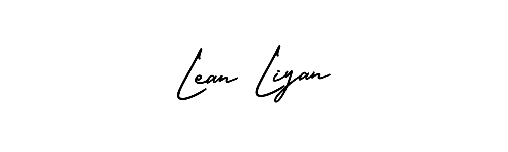 Also You can easily find your signature by using the search form. We will create Lean Liyan name handwritten signature images for you free of cost using AmerikaSignatureDemo-Regular sign style. Lean Liyan signature style 3 images and pictures png