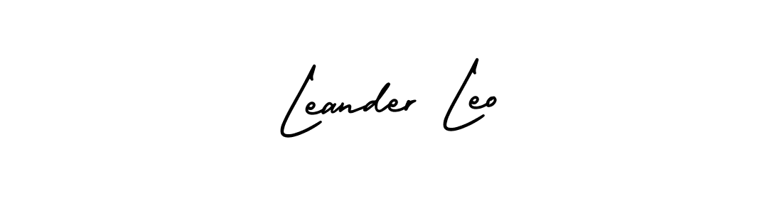 AmerikaSignatureDemo-Regular is a professional signature style that is perfect for those who want to add a touch of class to their signature. It is also a great choice for those who want to make their signature more unique. Get Leander Leo name to fancy signature for free. Leander Leo signature style 3 images and pictures png