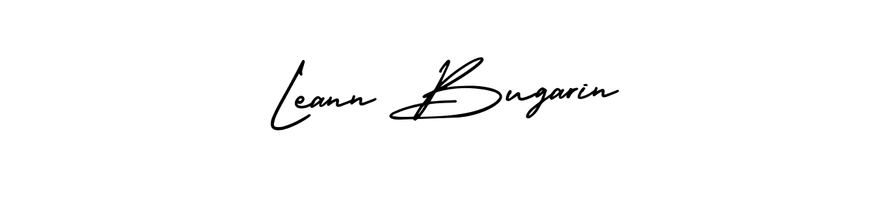 Leann Bugarin stylish signature style. Best Handwritten Sign (AmerikaSignatureDemo-Regular) for my name. Handwritten Signature Collection Ideas for my name Leann Bugarin. Leann Bugarin signature style 3 images and pictures png