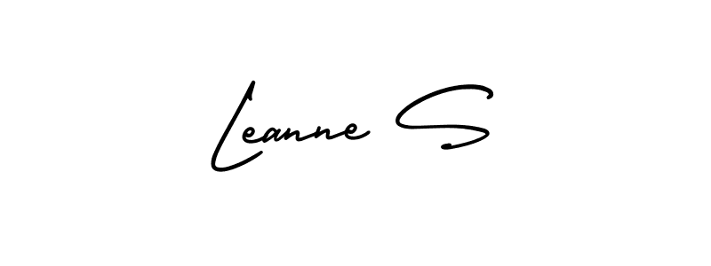 Design your own signature with our free online signature maker. With this signature software, you can create a handwritten (AmerikaSignatureDemo-Regular) signature for name Leanne S. Leanne S signature style 3 images and pictures png