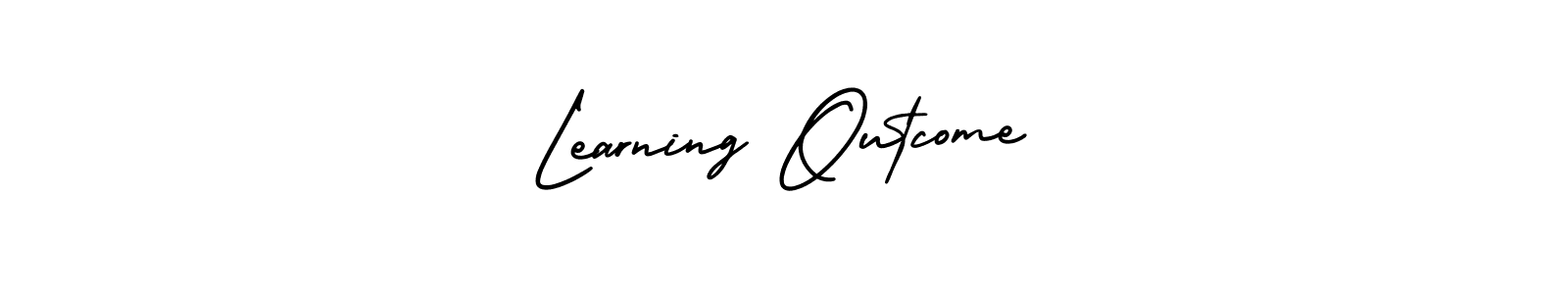 How to make Learning Outcome signature? AmerikaSignatureDemo-Regular is a professional autograph style. Create handwritten signature for Learning Outcome name. Learning Outcome signature style 3 images and pictures png