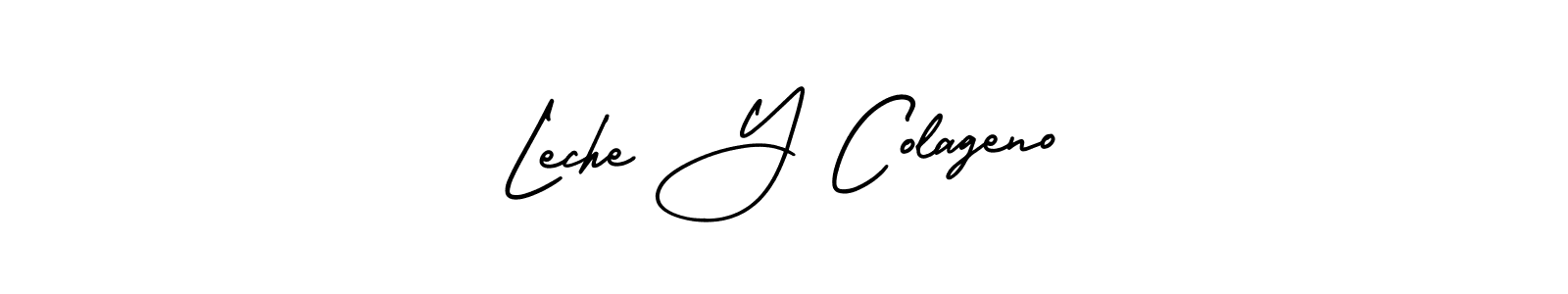 if you are searching for the best signature style for your name Leche Y Colageno. so please give up your signature search. here we have designed multiple signature styles  using AmerikaSignatureDemo-Regular. Leche Y Colageno signature style 3 images and pictures png