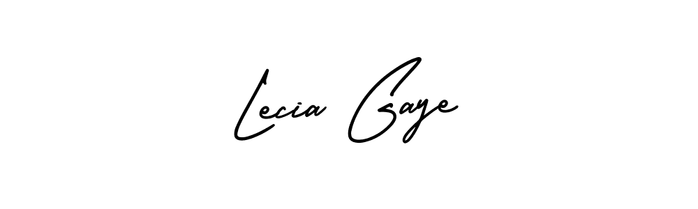 Create a beautiful signature design for name Lecia Gaye. With this signature (AmerikaSignatureDemo-Regular) fonts, you can make a handwritten signature for free. Lecia Gaye signature style 3 images and pictures png