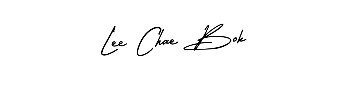 How to make Lee Chae Bok name signature. Use AmerikaSignatureDemo-Regular style for creating short signs online. This is the latest handwritten sign. Lee Chae Bok signature style 3 images and pictures png