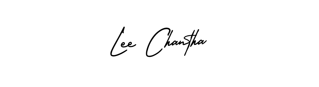 Make a short Lee Chantha signature style. Manage your documents anywhere anytime using AmerikaSignatureDemo-Regular. Create and add eSignatures, submit forms, share and send files easily. Lee Chantha signature style 3 images and pictures png