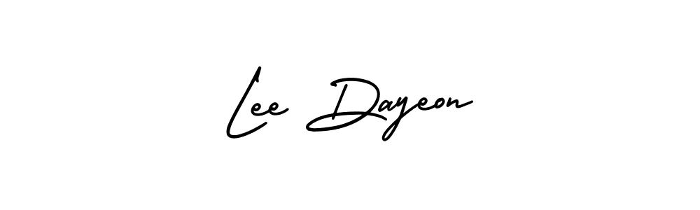 Design your own signature with our free online signature maker. With this signature software, you can create a handwritten (AmerikaSignatureDemo-Regular) signature for name Lee Dayeon. Lee Dayeon signature style 3 images and pictures png
