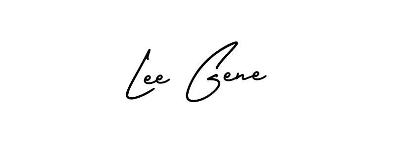 Make a beautiful signature design for name Lee Gene. With this signature (AmerikaSignatureDemo-Regular) style, you can create a handwritten signature for free. Lee Gene signature style 3 images and pictures png