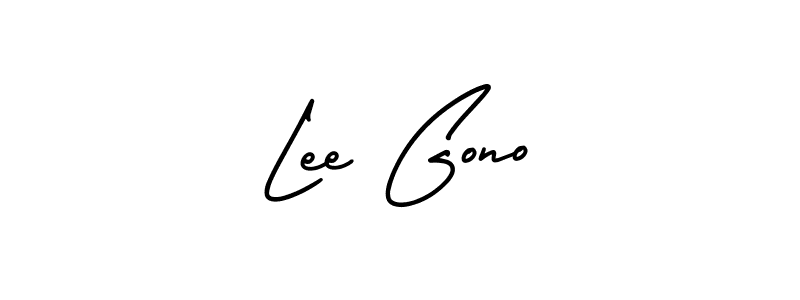 Similarly AmerikaSignatureDemo-Regular is the best handwritten signature design. Signature creator online .You can use it as an online autograph creator for name Lee Gono. Lee Gono signature style 3 images and pictures png