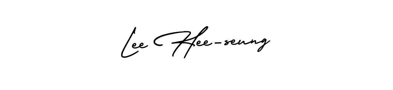 AmerikaSignatureDemo-Regular is a professional signature style that is perfect for those who want to add a touch of class to their signature. It is also a great choice for those who want to make their signature more unique. Get Lee Hee-seung name to fancy signature for free. Lee Hee-seung signature style 3 images and pictures png