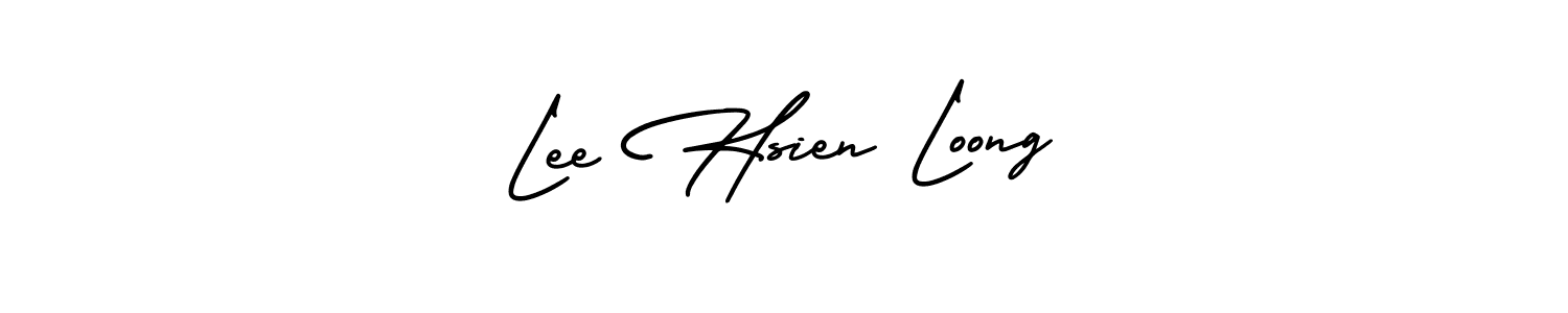 How to make Lee Hsien Loong name signature. Use AmerikaSignatureDemo-Regular style for creating short signs online. This is the latest handwritten sign. Lee Hsien Loong signature style 3 images and pictures png