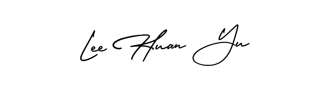 Create a beautiful signature design for name Lee Huan Yu. With this signature (AmerikaSignatureDemo-Regular) fonts, you can make a handwritten signature for free. Lee Huan Yu signature style 3 images and pictures png