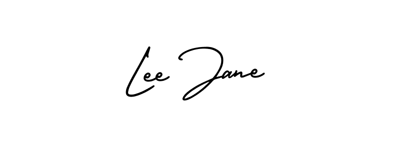 Lee Jane stylish signature style. Best Handwritten Sign (AmerikaSignatureDemo-Regular) for my name. Handwritten Signature Collection Ideas for my name Lee Jane. Lee Jane signature style 3 images and pictures png