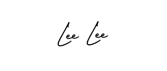 How to make Lee Lee name signature. Use AmerikaSignatureDemo-Regular style for creating short signs online. This is the latest handwritten sign. Lee Lee signature style 3 images and pictures png