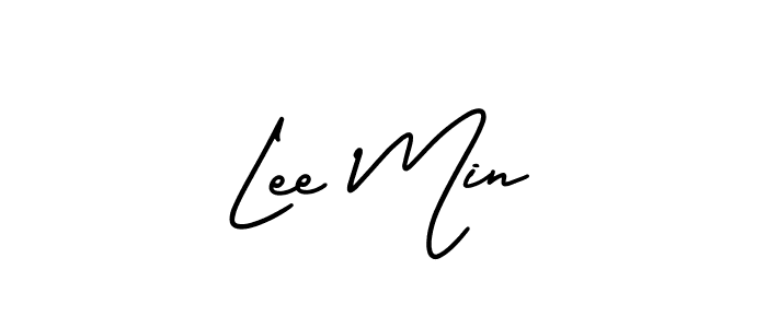 Best and Professional Signature Style for Lee Min. AmerikaSignatureDemo-Regular Best Signature Style Collection. Lee Min signature style 3 images and pictures png